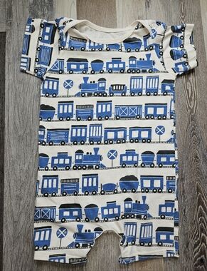Winter Water Factory 18 Months Blue Train Romper